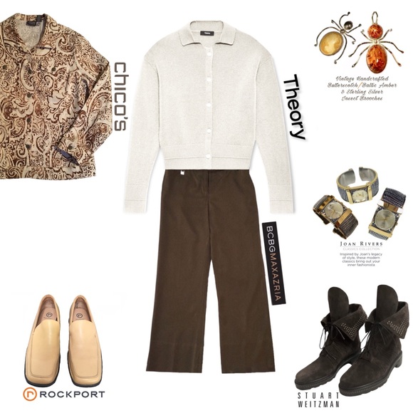 Theory Cropped Cardigan Sweater, Ivory, 100% Cashmere, Small, Pristine EUC - Picture 16 of 16